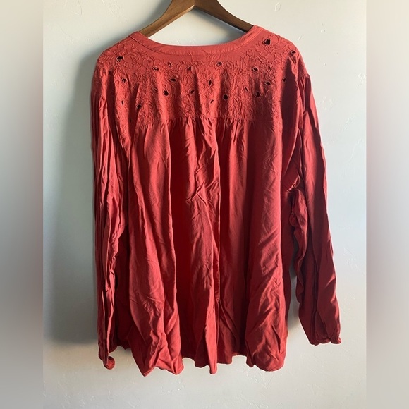 Torrid - Copper Challis Beaded Top - Picture 7 of 11